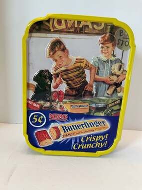 Nostalgic Nestle Butterfingers Tin 5 Cents Crispy Crunch